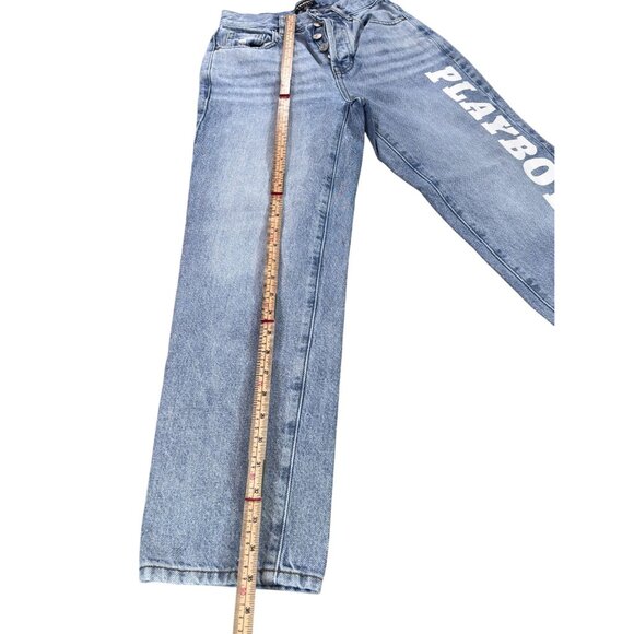 Playboy By PacSun Light Wash Womens Jeans Size 23 100% Cotton Denim Machine Wash - Picture 7 of 12